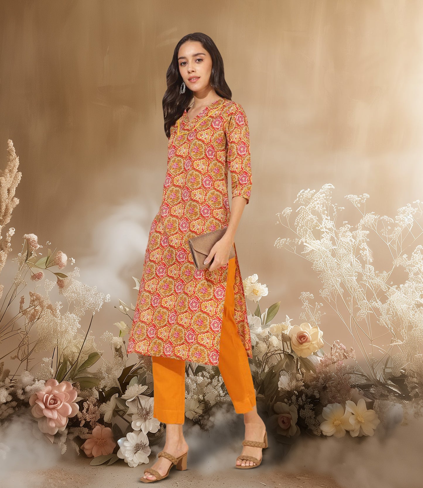 Sunrise Charm Printed Kurta