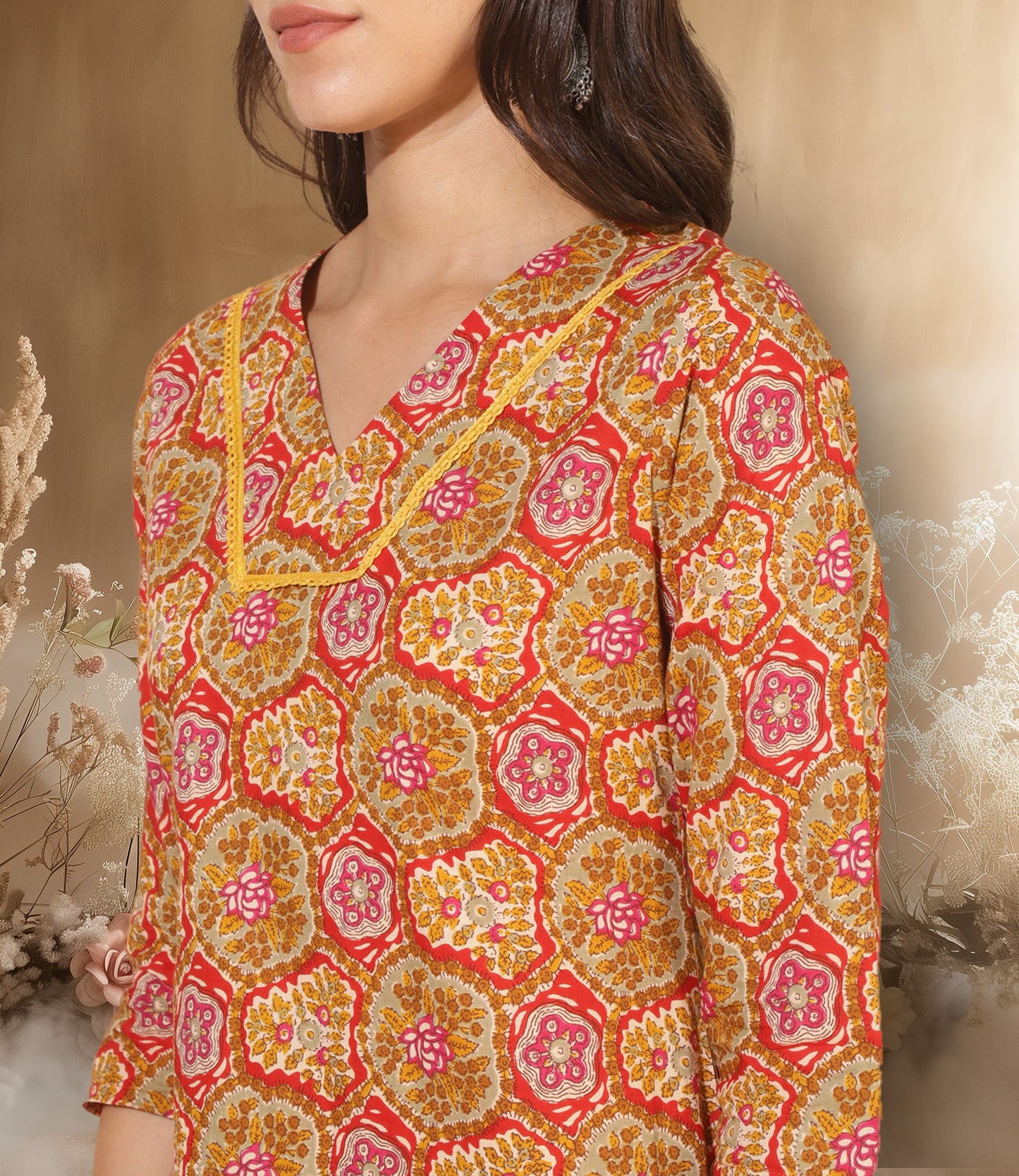 Sunrise Charm Printed Kurta
