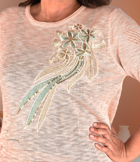 Peach Imported Lycra Western Top