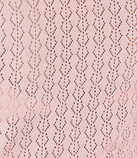 Peach Knitted Crop Top