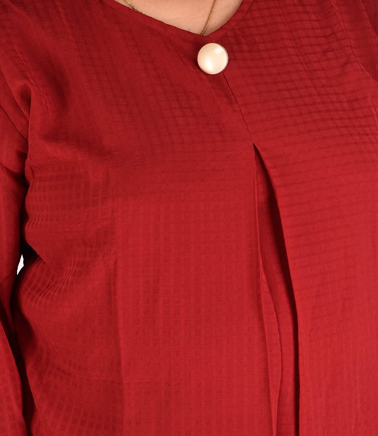 Red Plus Size Western Top