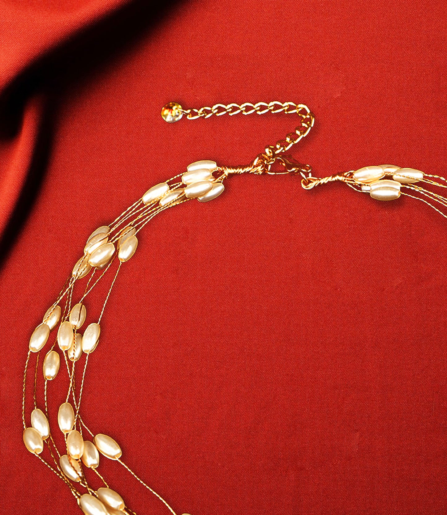 Pearl Choker Necklace Set