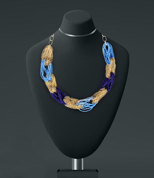 Fashion Beads Multi-Color Necklace Set