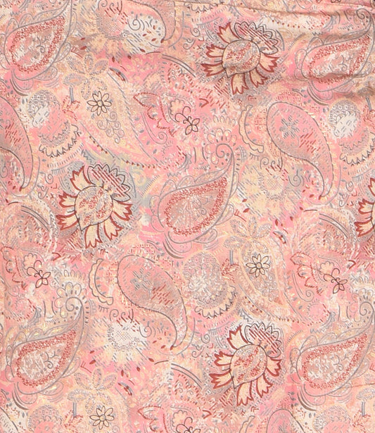 Pink Based Multicolor Flower Print Muslin Co-ord Set
