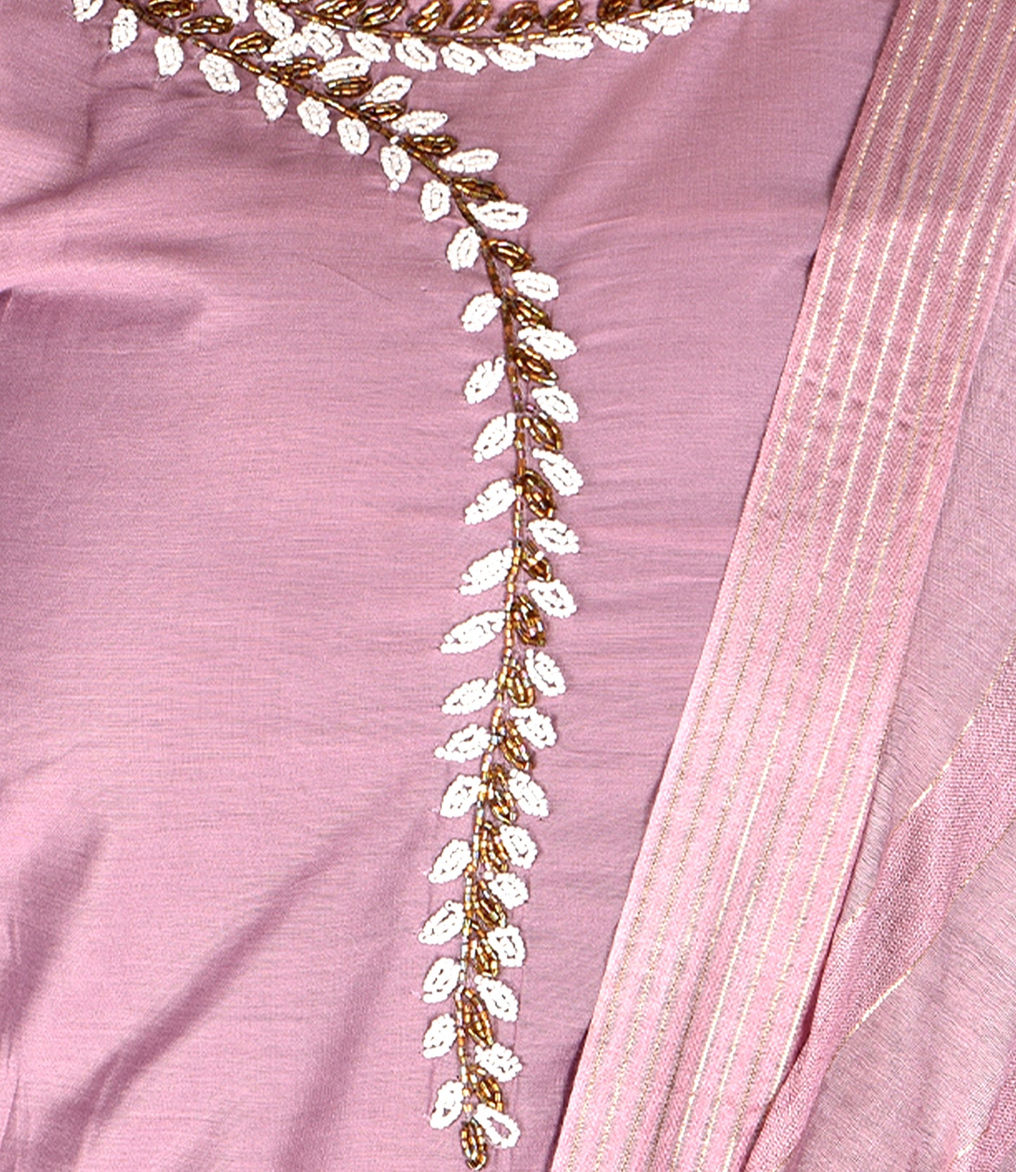 Purple Sequence Kurta with Trousers and Dupatta